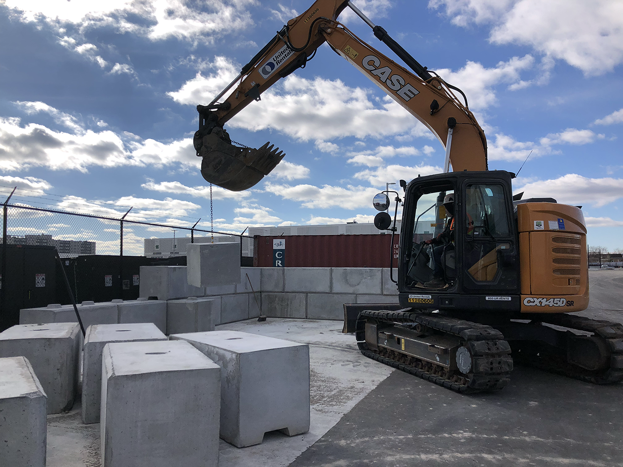Industrial Retaining Wall